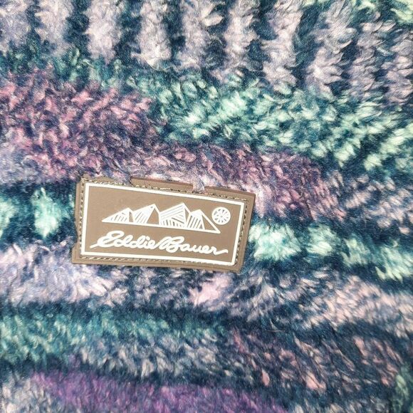 Girls Eddie Bauer Sherpa Hooded Jacket Size 10/12 - Picture 3 of 4